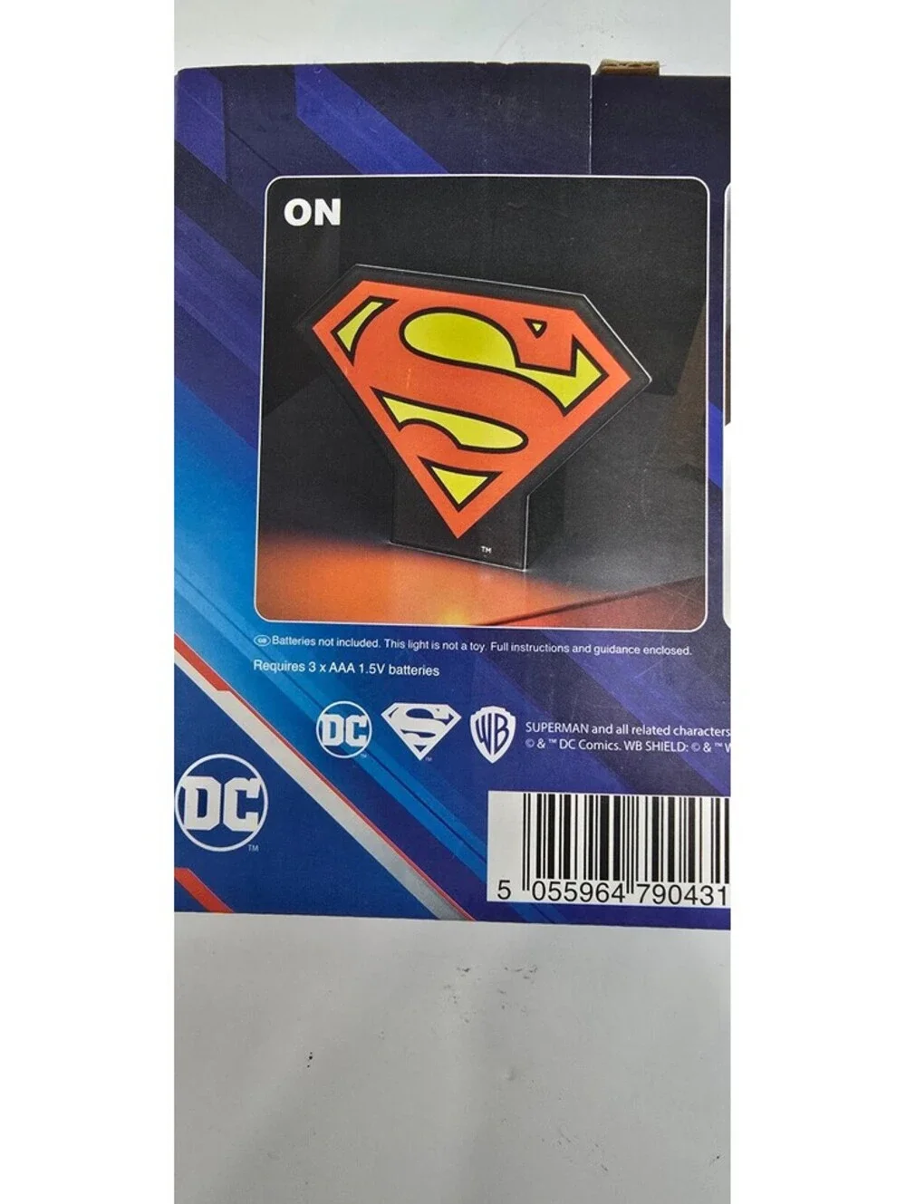 Superman Light Lamp with Iconic Logo